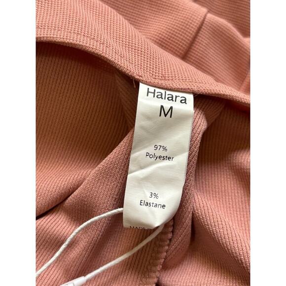 Halara Pink overall jumpsuit, medium,  NWT, soft girl, cozy, athleisure, casual - Picture 6 of 7